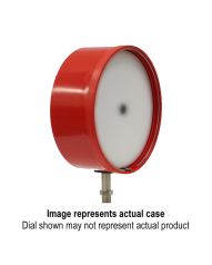 Perma-Cal 6 In. Precision Test Gauge 0.25% Accuracy, No Flange, Red Case