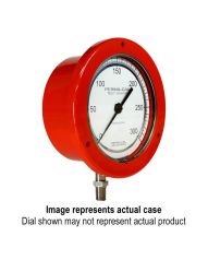 Perma-Cal 4.5 In. Precision Test Gauge 0.25% Accuracy, Front Flange, Red Case