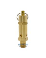 Kingston Valves ASME Code Safety Valve Brass 1/4 in. SS Ball & Spring - P/N: 112CSS-2-X