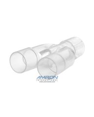 Medline Adult Near Parallel Wye Connector No Port, 15mm ID/22mm OD (Each)