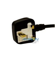 Schurter Power Cord 6.5 ft. - BS 1363 is standard for Hong Kong, Ireland, Malaysia, Malta, Singapore, Bahrain, United Kingdom, United Arab Emirates and Saudi Arabia 180-2008-01