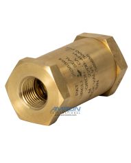 Circle Seal Check Valve 1/2 inch Female NPT - 2 PSIG Cracking Pressure - Brass 