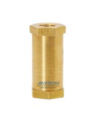 Circle Seal Check Valve 1/4 inch Female NPT - 2 to 4 PSIG Cracking Pressure - Brass 249B-2PP