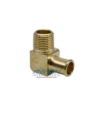 Parker Beaded Hose Barb 90° Elbow Tube to Male Pipe 1/2 in. NPT x 5/8 in. - Brass 269HB-10-8