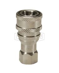 Dixon 2HF2-SS H-Series ISO-B Poppet Valve Female Threaded Coupler 1/4 In. Body X 1/4 In. FNPT - 316 SS