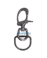 Amron International 550-0016-01 Snap Shackle with a D-Ring Attached (Navy)