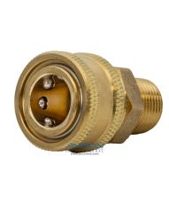 Oxygen Cleaned Quick Disconnect Socket - Brass