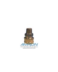 Avox 59853-00 Oxygen Cleaned Quick Disconnect Socket Brass