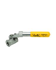76-Series Standard Port Stainless Steel Ball Valve Standard Configuration (2 x FNPT) - Spring to Close Handle
