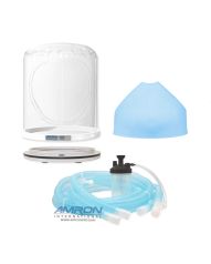 Amron International 8890-102 Oxygen Treatment Hood Assembly with Untrimmed Silicone Neck Seal, Tubing for Oxygen Treatment Panel
