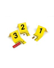 Forensics Source ID Tents, Cut-Out 1-20, Yellow