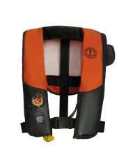 Mustang Survival Inflatable PFD with HIT (Auto Hydrostatic) with Customizable Back Flap for Law Enforcement - Orange/Black - Adult Universal