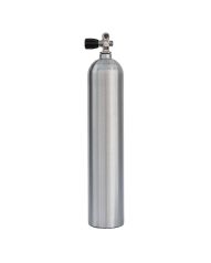 Thunderbird Cylinders - 40 Cubic Feet Aluminum Tank with Standard Thermo K-Valve - Brushed No Coat AL40BNC 