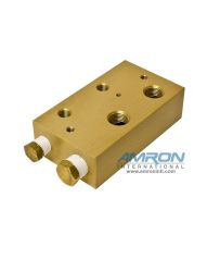 Amron International 8000-002 Chamber BIBS Manifold Block with 2 Ports