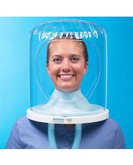 Amron International 8891-03 Hyperbaric Oxygen Treatment Hood Assembly with Untrimmed Silicone Neck Seal, Neck Ring with O-ring, and Multi-Purpose Access Port