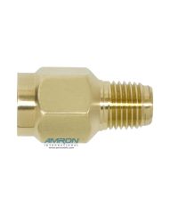 Amron International Snubber - 1/4 in. FNPT x 1/4 in. MNPT Connections - Brass 550-0011-01