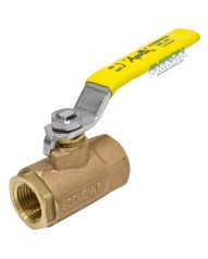 Apollo Valves 70 Series Ball Valve - 1/2 inch Female NPT - Stainless Steel Ball Stem Lever and Nut 70-143-10