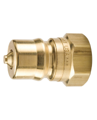 Parker BH4-61 60 Series Brass Nipple, 1/2 In. NPTF, 12 GPM