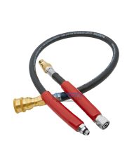 Amron Bailout Whip - 37 in. Brass QD without Locking Sleeve