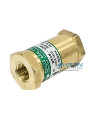 Circle Seal 200 Series Female Pipe Check Valve - 1/2 inch - Brass - Neoprene O-Ring - Crack Pressure 2-4 psig 233B-4PP