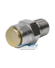 Circle Seal Relief Valve 1/8 inch Male MNPT - 5 PSI Cracking Pressure - Nickel Plated Brass 532B-1M-5