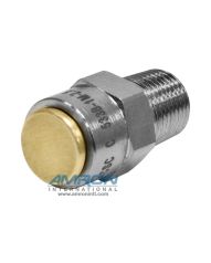Circle Seal Relief Valve 1/8 inch Male NPT - 2.5 PSI Cracking Pressure - Nickel Plated Brass 533B-1M-2.5