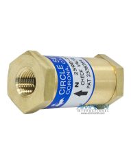 Circle Seal 259B-2PP-.15 - Series 200 Female Pipe Check Valve - 1/4 in. - Brass - Buna-N O-Ring - Crack Pressure .15