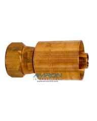 Cortland 1/2 inch #8 JIC Hose Fitting Swagable Phosphor - Bronze FPBSF/M/08-08JIC