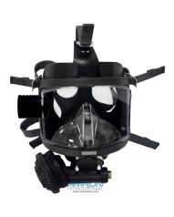 Divator Full Face Mask, Normal Pressure Breathing Valve, Silicone - Black, Hatch - P/N: 96319-16