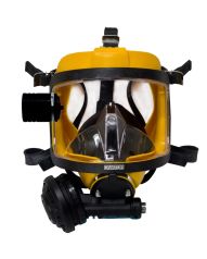 Interspiro Divator Full Face Mask, Safety Pressure Breathing Valve, Silicone - Yellow, Hatch - P/N: 96319-15
