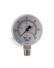 Tescom 2 in. Diameter 316 SS Gauge 1/4 in. NPT 600 PSIG(415 Bar)