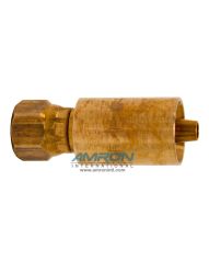 Fibron 1/4 inch #4 JIC Hose Fitting Swagable Phosphor - Bronze FPBSF/M/04-04JIC