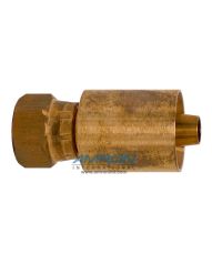 Fibron 3/8 inch Oxygen Hose Fitting Swageable Phosphor-Bronze FPBSF/M/06-04OXY