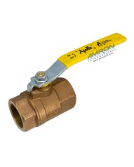 Apollo Valves Ball Valve - 1-1/2 in. FNPT - Bronze with Zinc Plated Lever 70-107-01