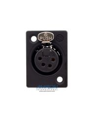 Neutrik NC4FP-1-B Headset Jack 4 Pin Male Female Used 31XX Chamber CommBoxes