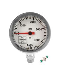 Highland (XS SCUBA) 2 in. Brass and Glass Pressure Gauge HL301