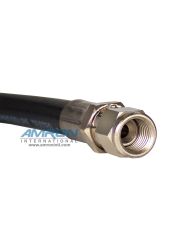 Amron HP3 Hose Assembly High Pressure Breathing Hose for Divers with Diver and Supply Fittings, 3/16" ID, 5,000 PSI WP - Price Per Inch