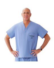 Hyperbaric Scrub Top - Ceil Blue