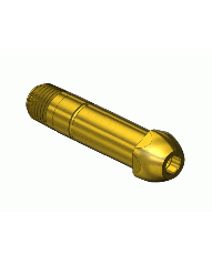 CGA Nipple - 1/4 NPT 2-1/2 in. Long - Brass