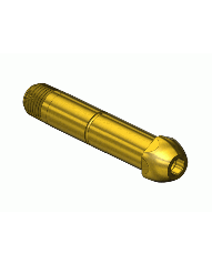Nipple - 1/4 NPT 3 in. long - Brass