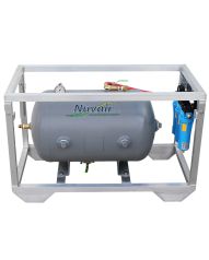 Nuvair Framed 60 Gallon Horizontal ASME Volume Tank Air Filtration System NUV-7084