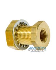 Parker Anchor Coupling 1/4 inch FNPT 1.5 inch length - Brass 207ACBH-4