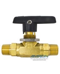 Parker B-Series Ball Valve - 3/8 inch MNPT- Brass 6M-B6LJ2-BP