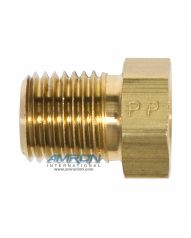 Parker PTR Pipe Thread Reducer 1/4 x 1/8 inch NPT – Brass - PTR-B-1/4X1/8