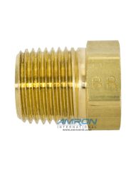 Parker PTR Pipe Thread Reducer 1/2 x 3/8 inch NPT – Brass - PTR-B-1/2X3/8 