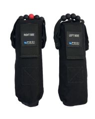 PECI  PECIF-R1132-BL Automatic Tactical Flotation Support System w/ MOLLE Black Pouch, Covert Black Bladder, CO2