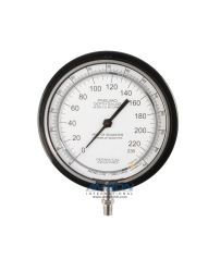 Perma-Cal 6IN. RF PNEUMO GAUGE; .25% ACC FS;  70 MSW/230 FSW; BLK; 1/4 MNPT BTM FTG