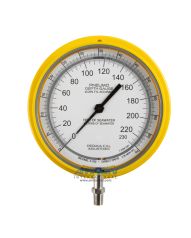 Perma-Cal 6 in. Pneumo Depth Gauge 0.25% Accuracy 230 FSW / 70 MSW - Yellow - P/N: PER-200RTM92Y21