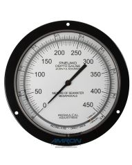Perma-Cal 8.5 IN. PNEUMO DEPTH GAUGE;  0.25% ACCURACY; 450 MSW/1500 FSW;