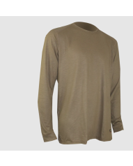Phase 1 Men's Flame Resistant Lightweight Long Sleeve Crew Tan 499 XGO-1F11A-FR-LS